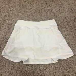 Lululemon Pace Rival white skort. Size 2 tall.